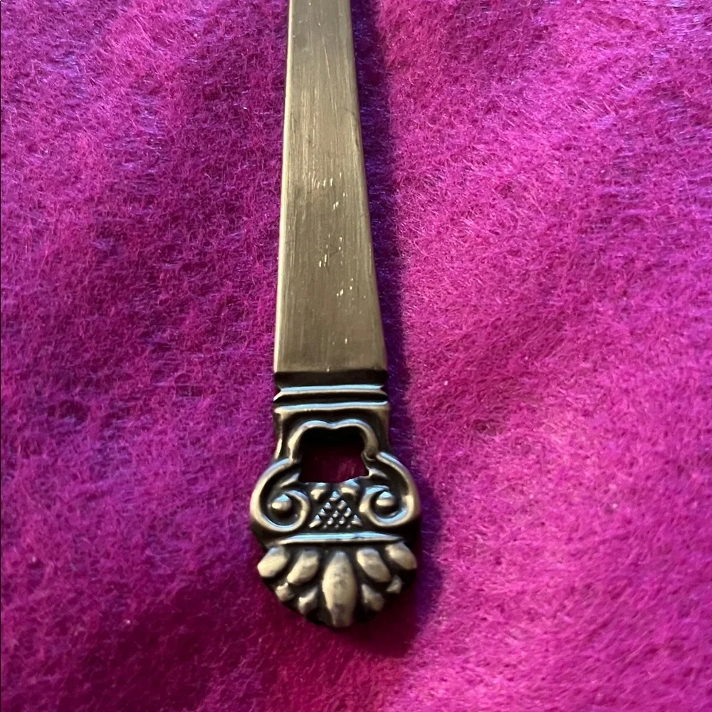 National Stainless King Eric JAPAN Stainless Satin Butter Serving Knife EUC